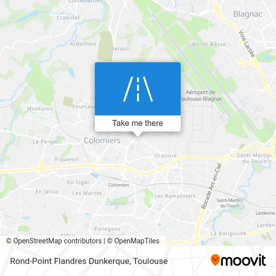 Rond-Point Flandres Dunkerque map