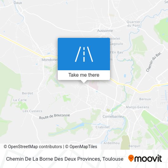 Chemin De La Borne Des Deux Provinces map
