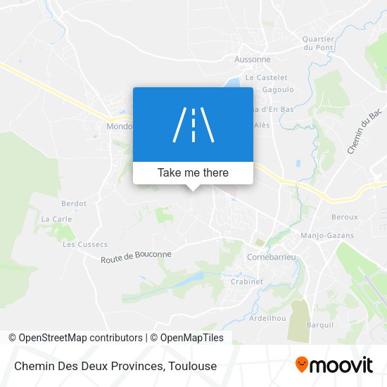 Chemin Des Deux Provinces map