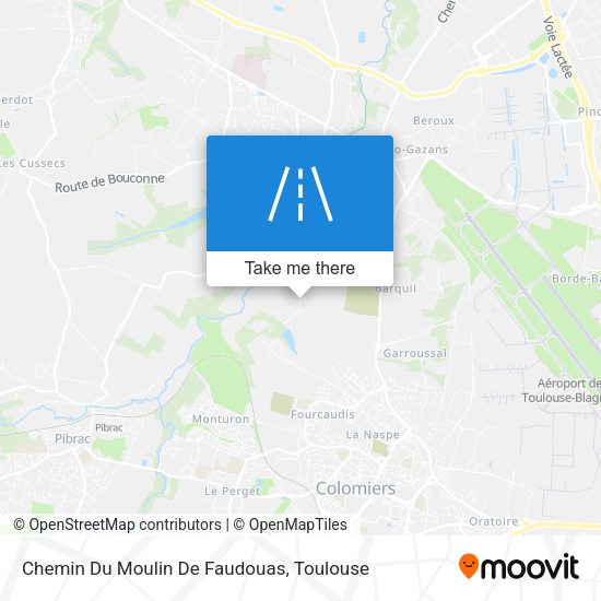 Chemin Du Moulin De Faudouas map
