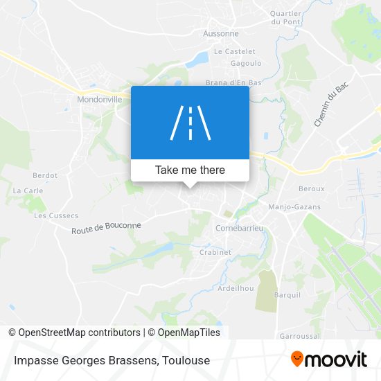 Impasse Georges Brassens map