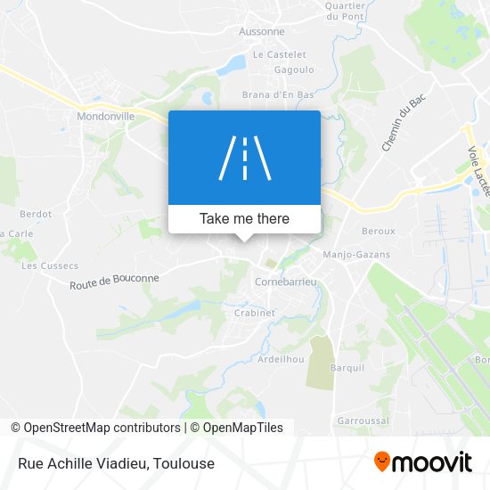 Rue Achille Viadieu map