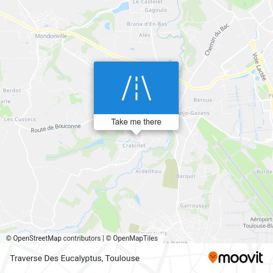Traverse Des Eucalyptus map