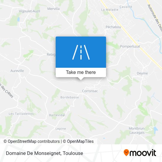 Domaine De Monseignet map