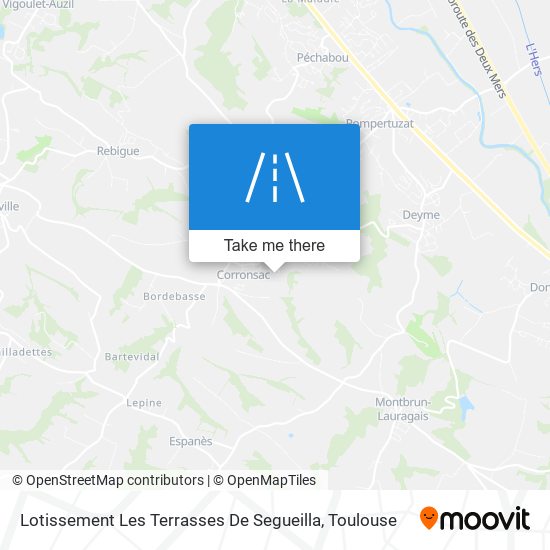 Lotissement Les Terrasses De Segueilla map