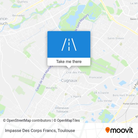 Impasse Des Corps Francs map