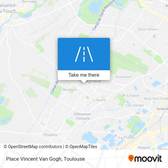 Place Vincent Van Gogh map