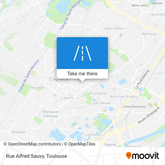 Rue Alfred Sauvy map