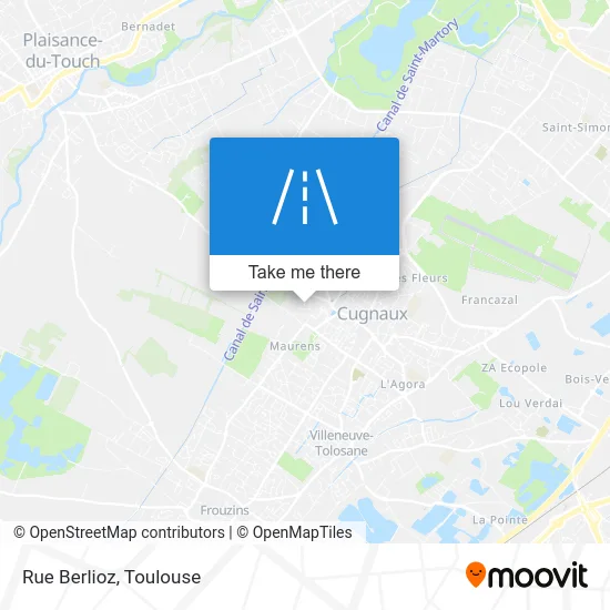 Rue Berlioz map