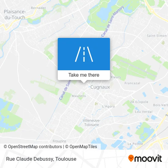 Rue Claude Debussy map
