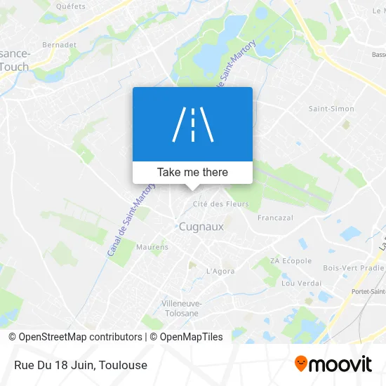 Rue Du 18 Juin map