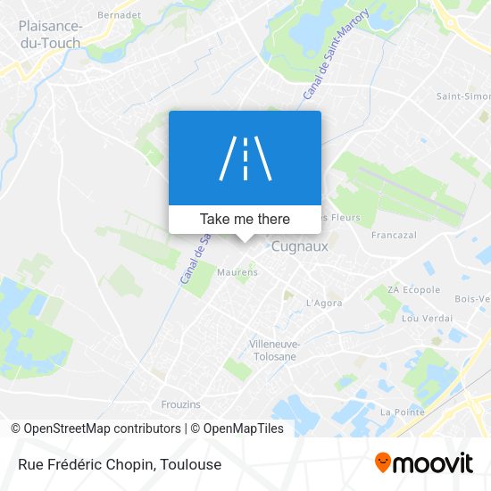 Rue Frédéric Chopin map