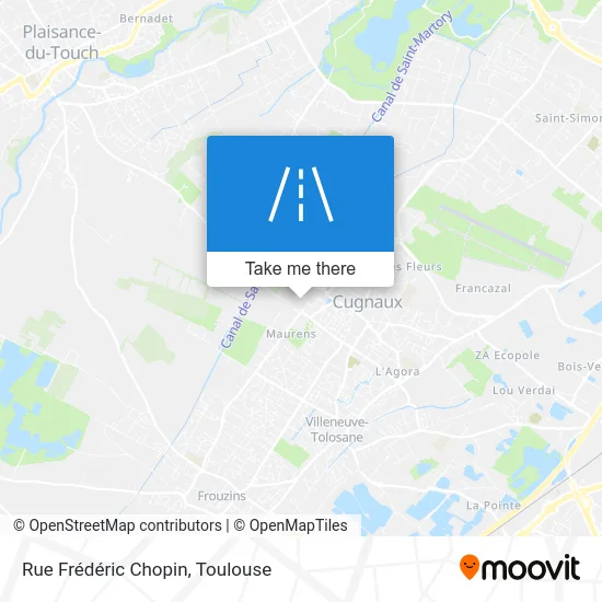 Rue Frédéric Chopin map