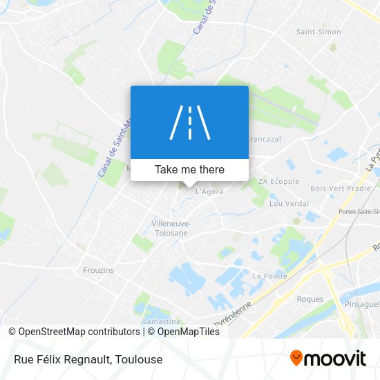 Rue Félix Regnault map