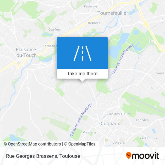 Rue Georges Brassens map