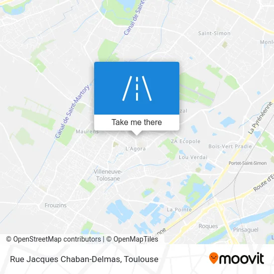 Rue Jacques Chaban-Delmas map