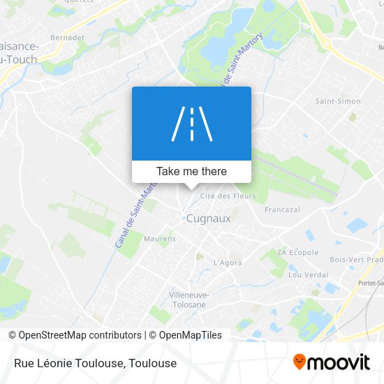 Rue Léonie Toulouse map