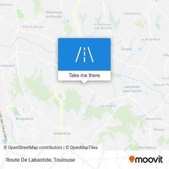 Route De Labastide map