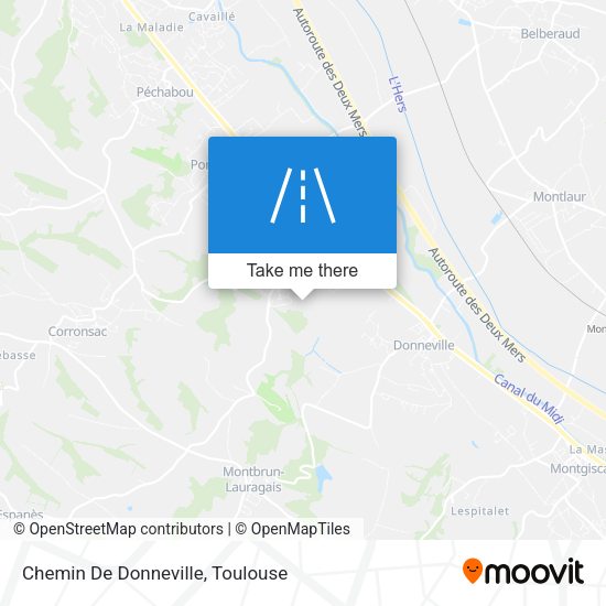 Chemin De Donneville map