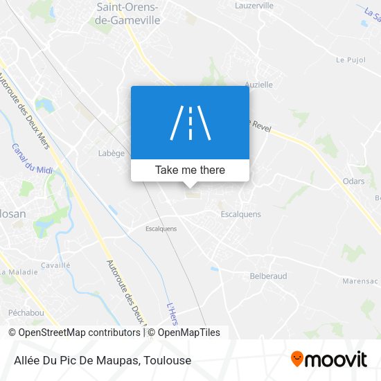 Allée Du Pic De Maupas map