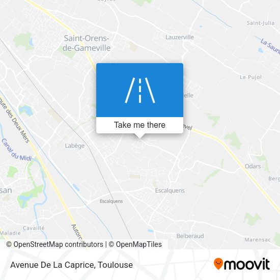 Avenue De La Caprice map