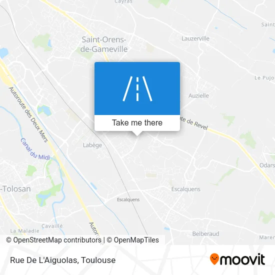 Rue De L'Aiguolas map