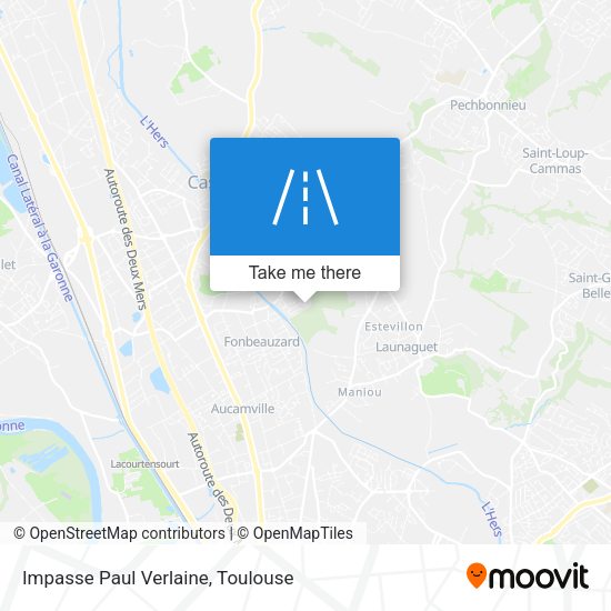 Impasse Paul Verlaine map