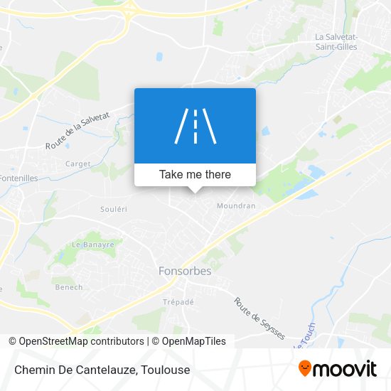 Chemin De Cantelauze map