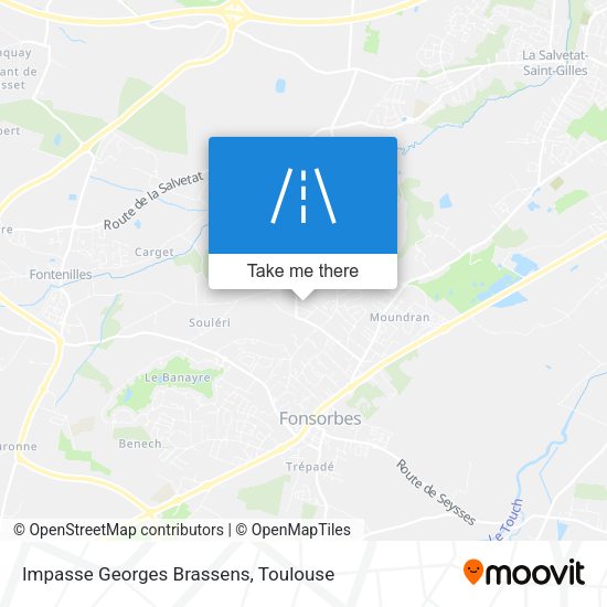 Impasse Georges Brassens map