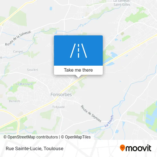 Rue Sainte-Lucie map