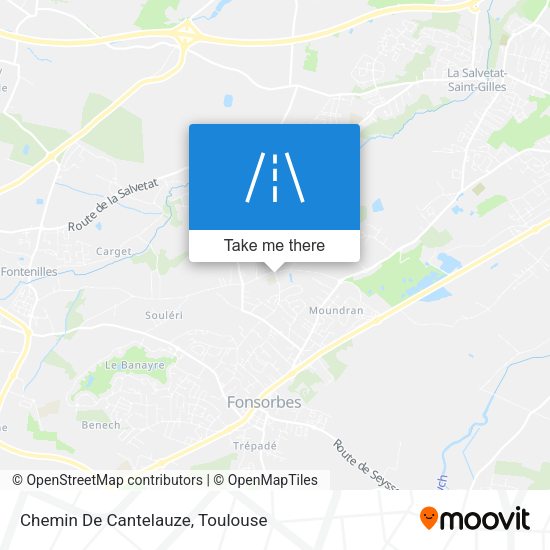 Chemin De Cantelauze map