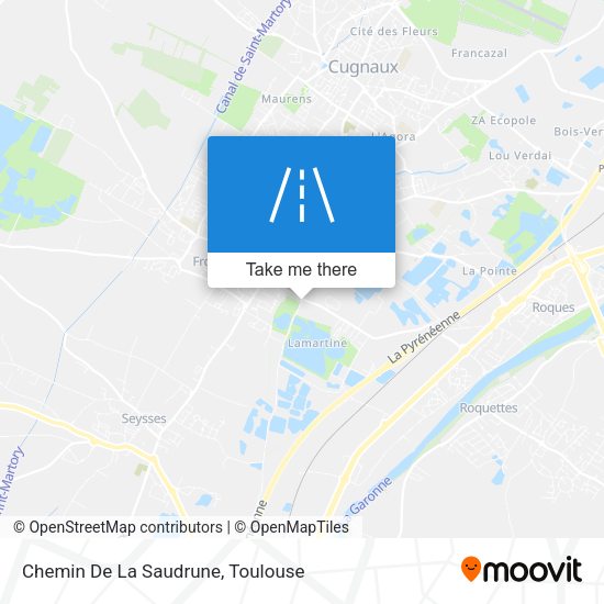Chemin De La Saudrune map