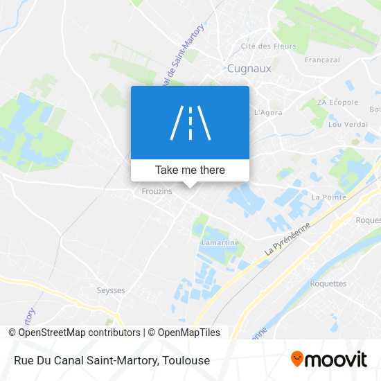 Rue Du Canal Saint-Martory map