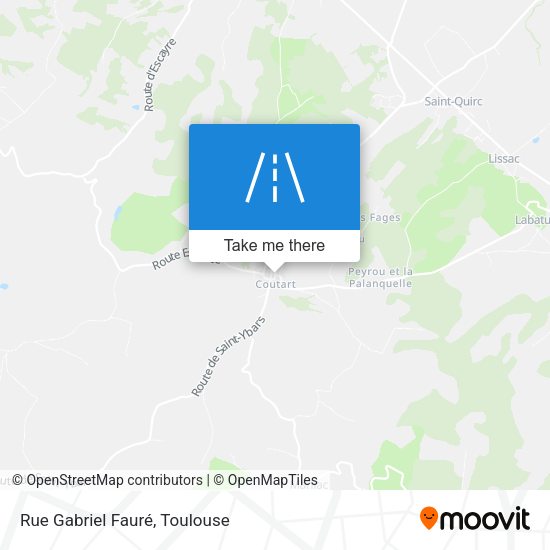 Rue Gabriel Fauré map