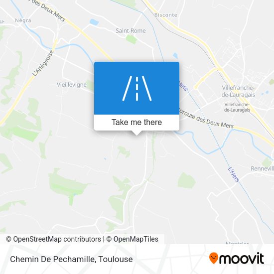 Chemin De Pechamille map