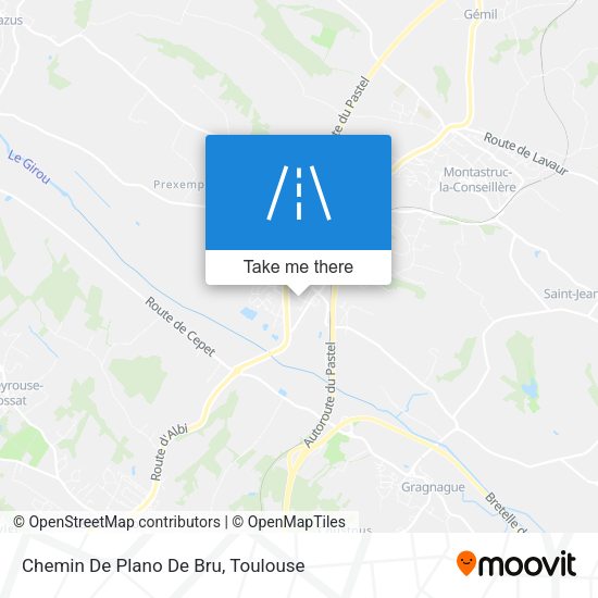 Chemin De Plano De Bru map