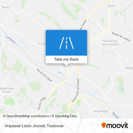 Impasse Louis Jouvet map