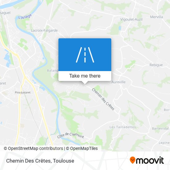 Chemin Des Crêtes map