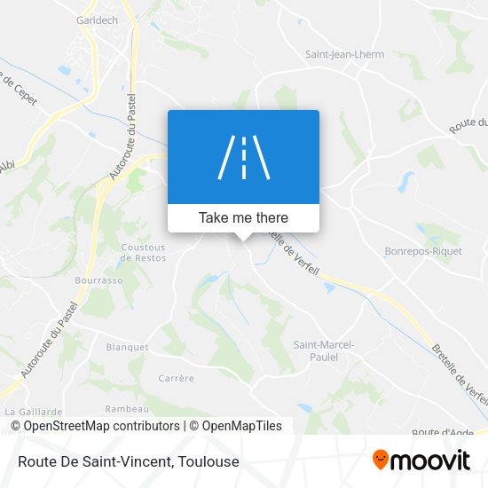 Route De Saint-Vincent map