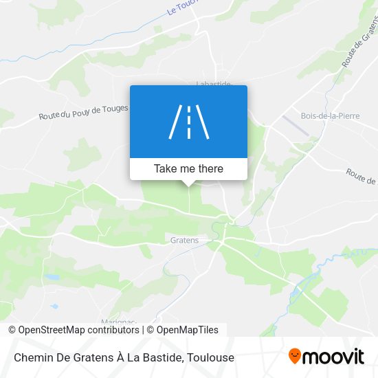 Chemin De Gratens À La Bastide map
