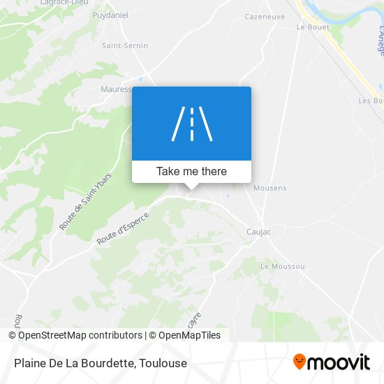 Plaine De La Bourdette map
