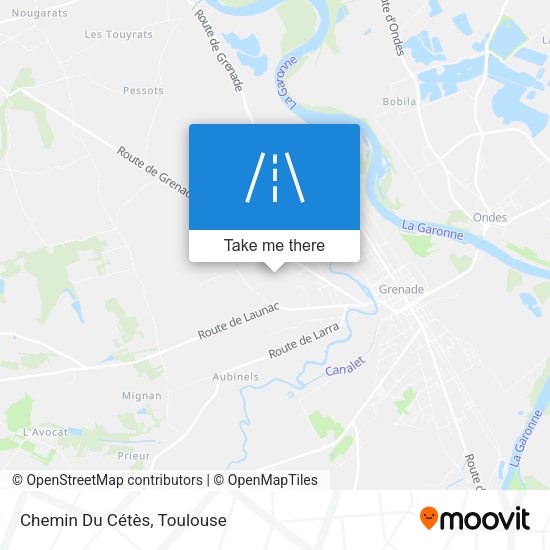 Chemin Du Cétès map