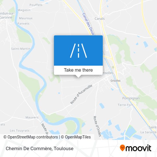 Chemin De Commère map