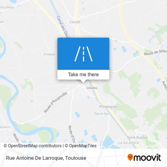 Rue Antoine De Larroque map