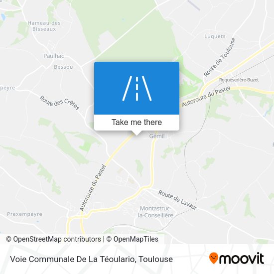 Voie Communale De La Téoulario map