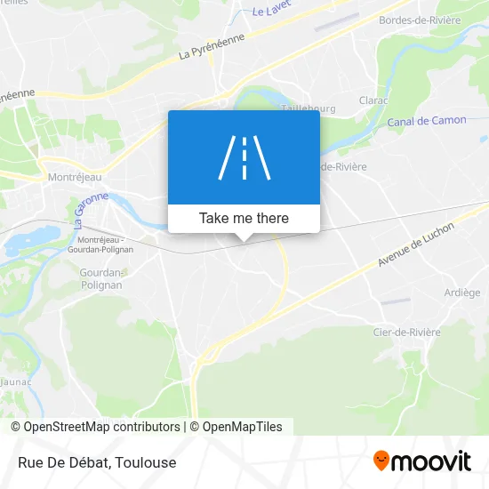 Rue De Débat map