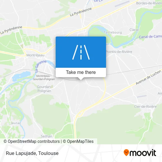 Rue Lapujade map