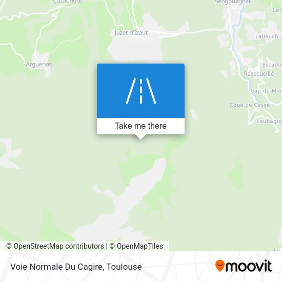 Voie Normale Du Cagire map