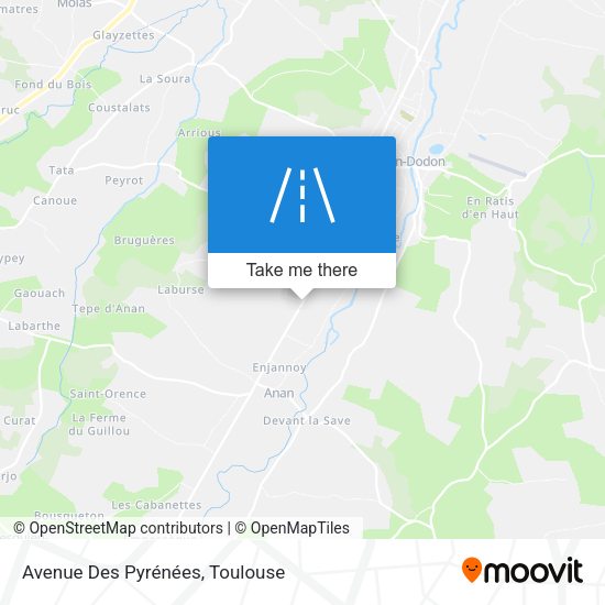 Avenue Des Pyrénées map