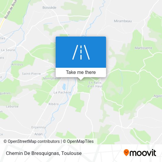 Chemin De Bresquignas map